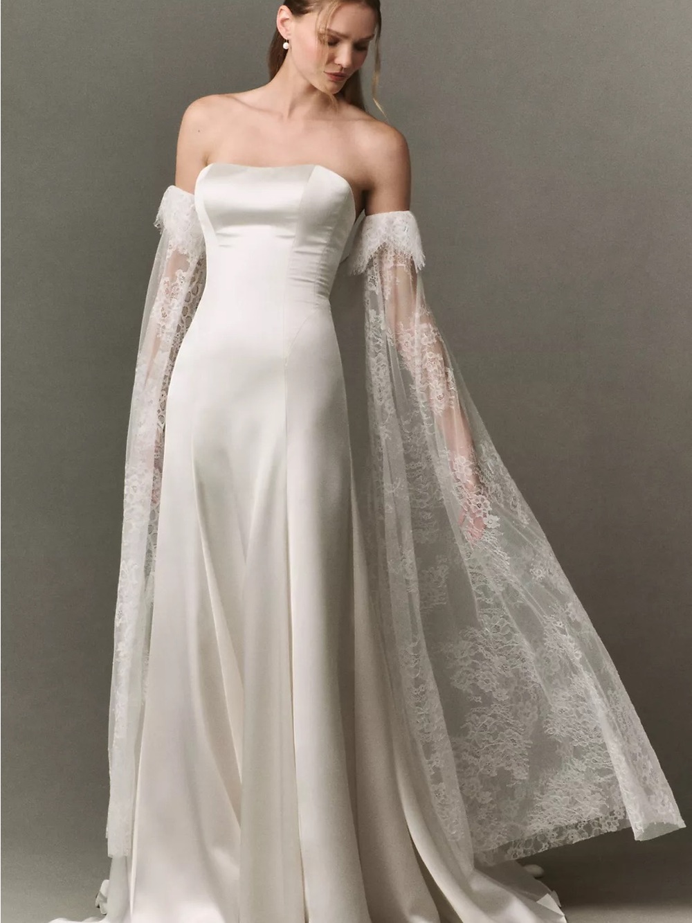 Anthropologie Geisha Designs Lace Maxi Cape